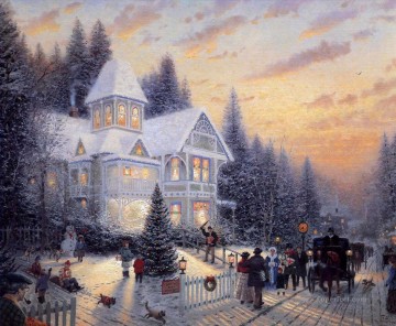 150の主題の芸術作品 Painting - ビクトリア朝のクリスマス TK